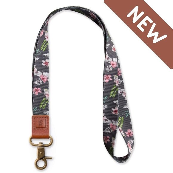 🌸 NEW  🌸 Lanyard Metal Clasp & Genuine Leather - Picture 1 of 2